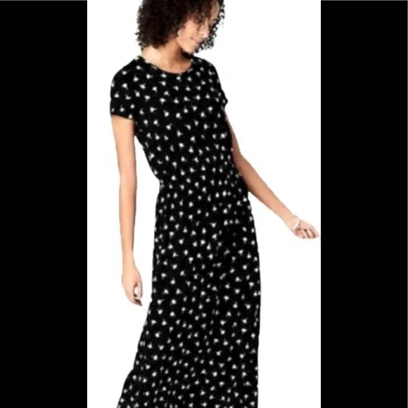 jjill black dress J.Jill Black Cotton Button-Down Shirt Dress
